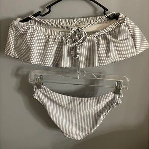 Xhilaration Striped Bikini- Gently Worn